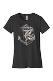 Women's Mermaid Tee Black/Pink