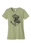 Women's Mermaid Anchor Tee Wasabi