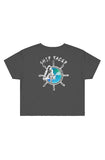 Ship Faced Ladies Crop Grey/White/Blue