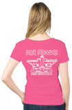 Ladies V-Neck Pier Pressure White