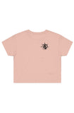 Dead Men Tell No Tales Crop Tee Pink