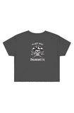 Drunkaneer Crop Grey