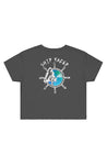Ship Faced Ladies Crop Grey/White/Blue
